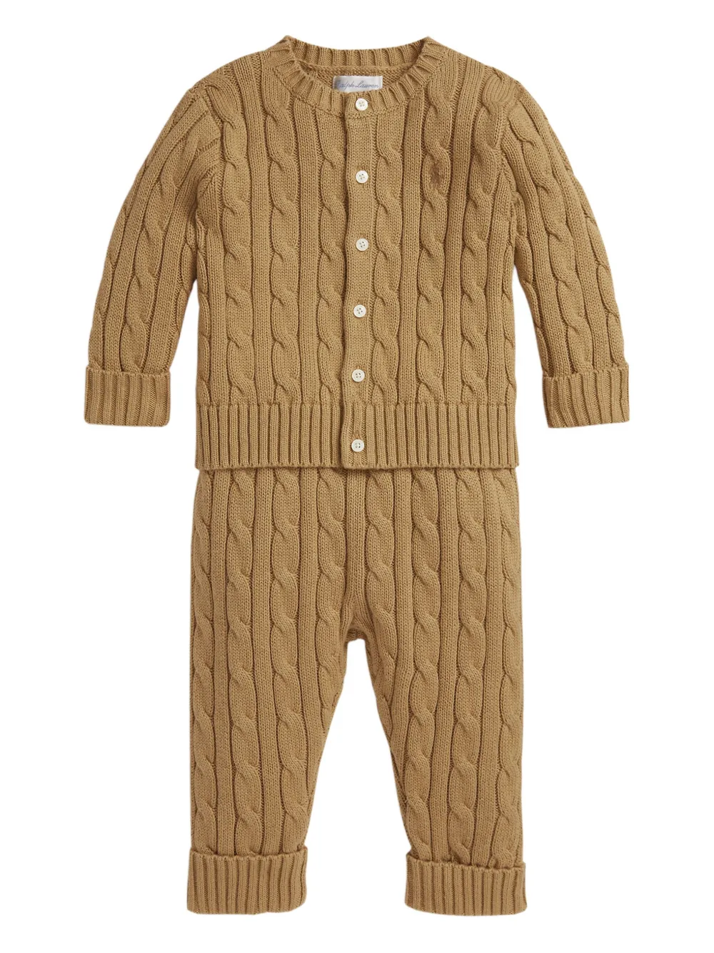 POLO RALPH LAUREN KIDS Fijngebreide broek Bruin