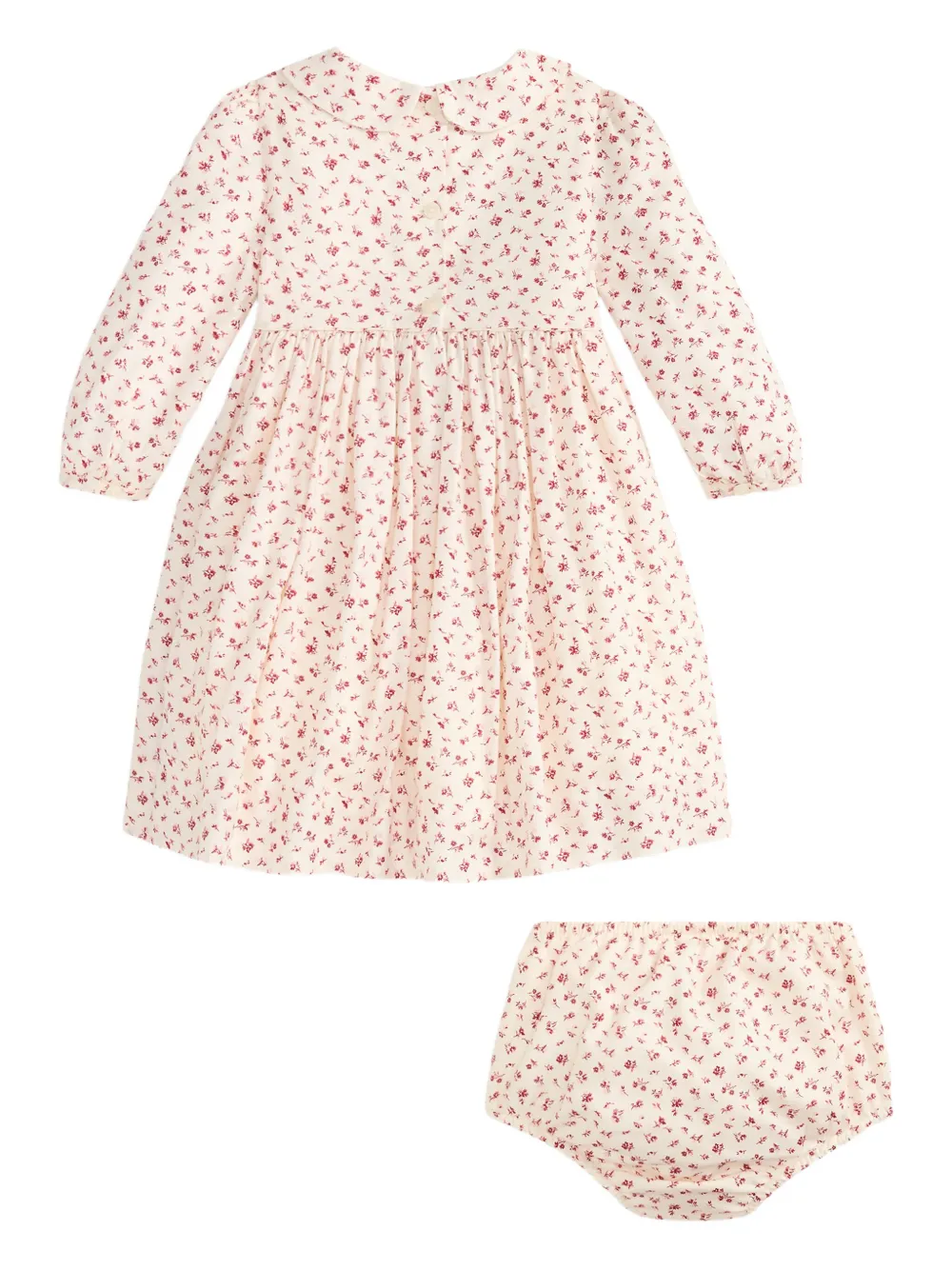 POLO RALPH LAUREN KIDS Jurk met bloemenprint - Beige