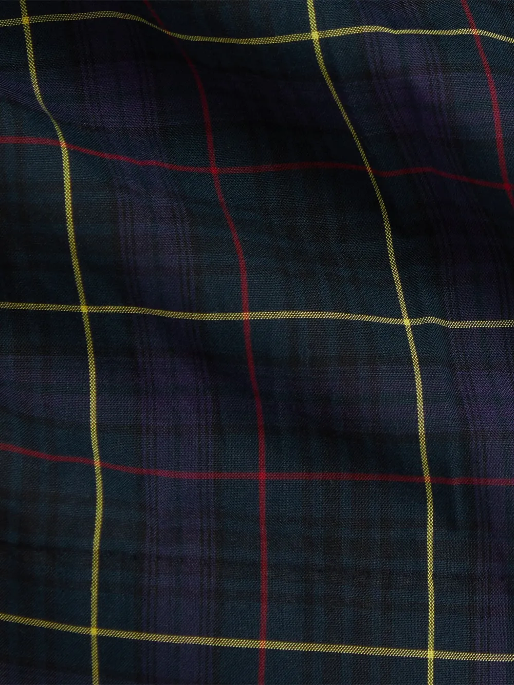 Polo Ralph Lauren Plaid Poplin Collared Dress Set In Black
