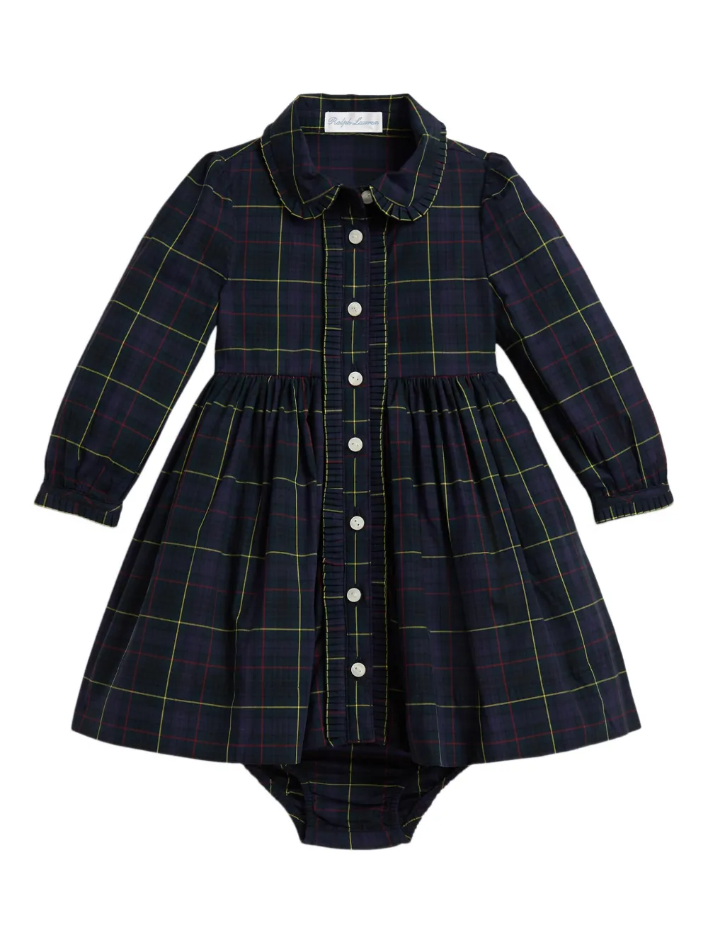 POLO RALPH LAUREN KIDS チェック ワンピース セット - ブルー POLO RALPH LAUREN KIDS チェック ワンピース セット - ブルー