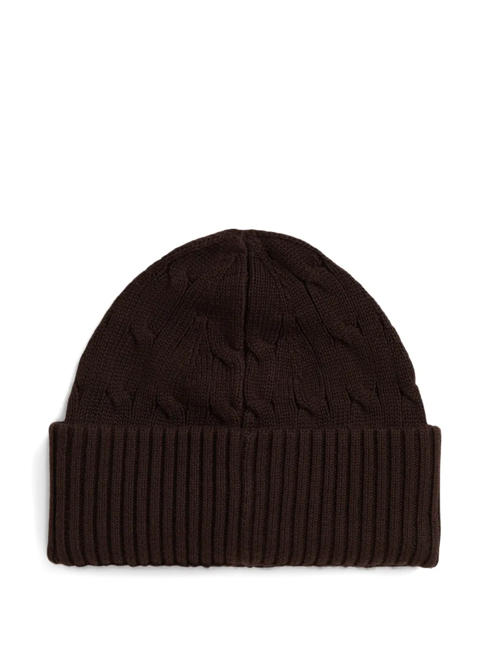POLO RALPH LAUREN KIDS Kabelgebreide muts Bruin
