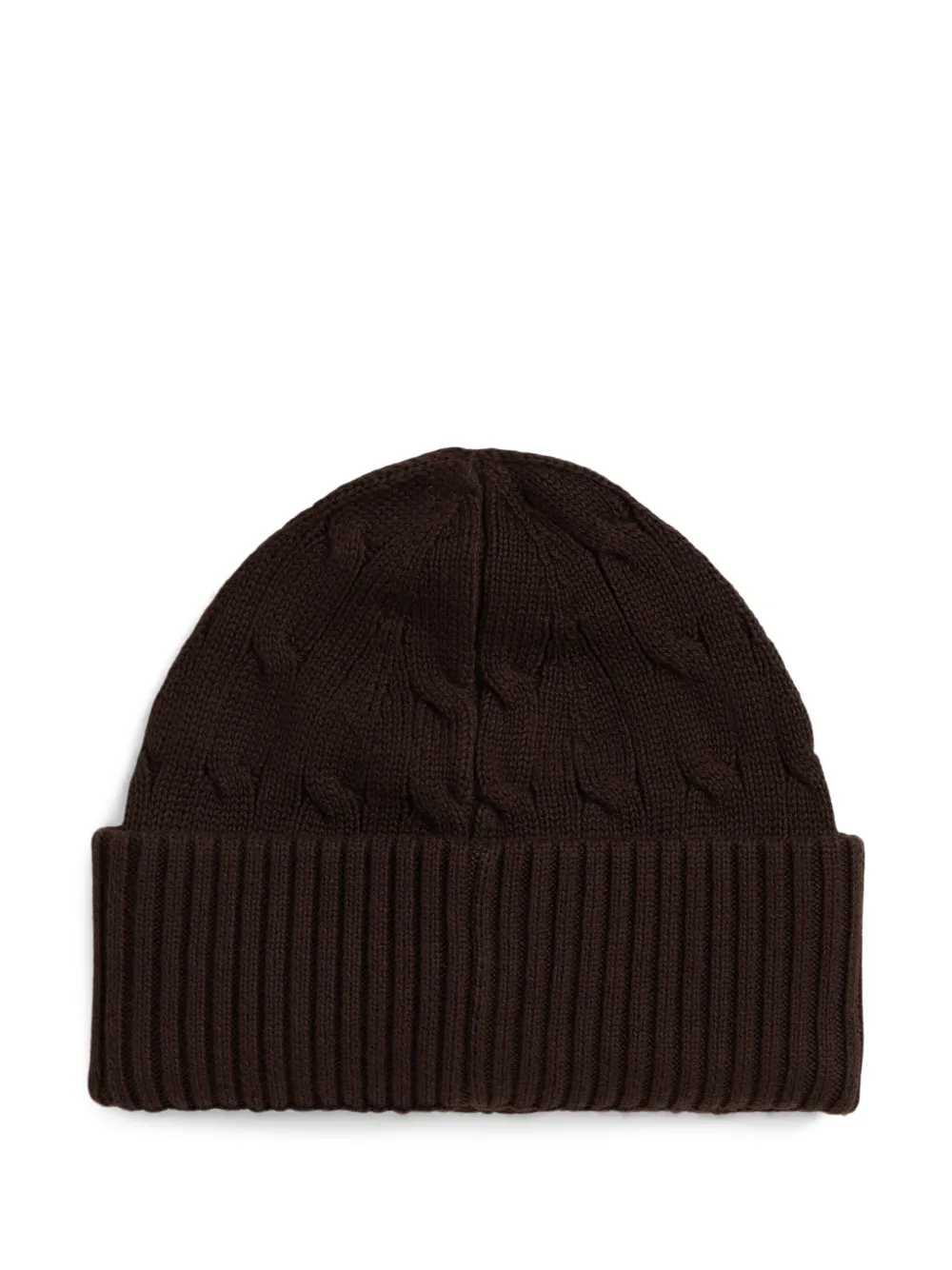POLO RALPH LAUREN KIDS Kabelgebreide muts Bruin
