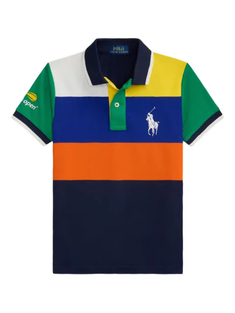 POLO RALPH LAUREN KIDS colour-block polo shirt