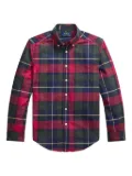 POLO RALPH LAUREN KIDS plaid check-pattern shirt - Red