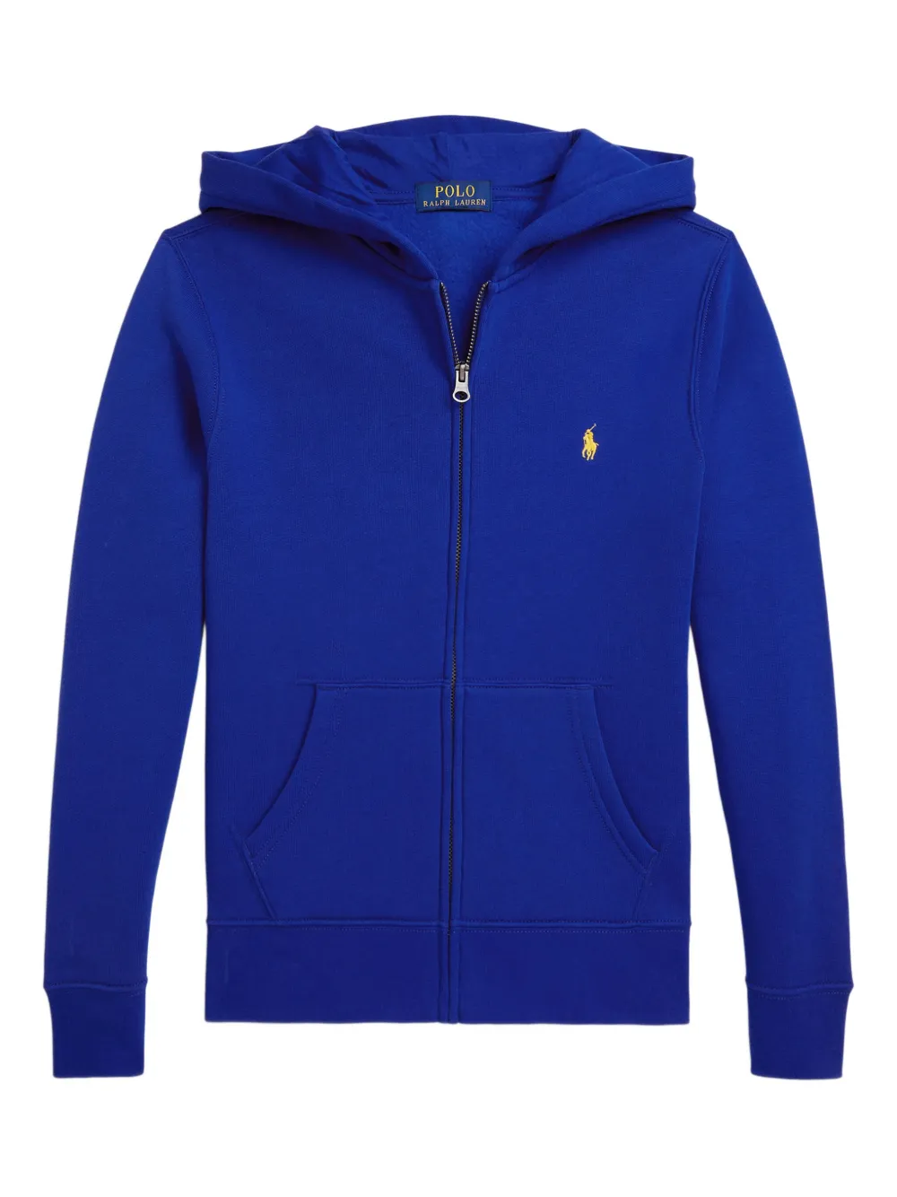 POLO RALPH LAUREN KIDS fleece zip-up hoodie Blauw