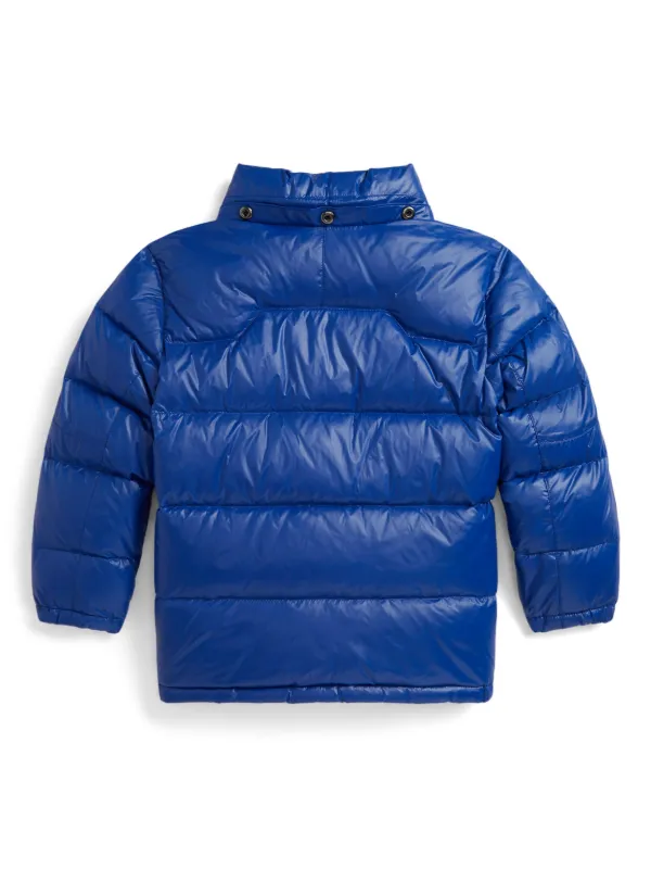 POLO RALPH LAUREN KIDS Piumino Con Cappuccio Blu FARFETCH IT