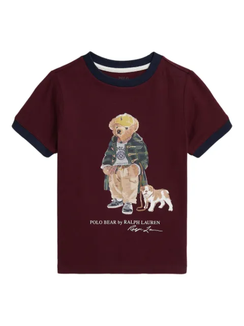 POLO RALPH LAUREN KIDS bear-print crew-neck t-shirt