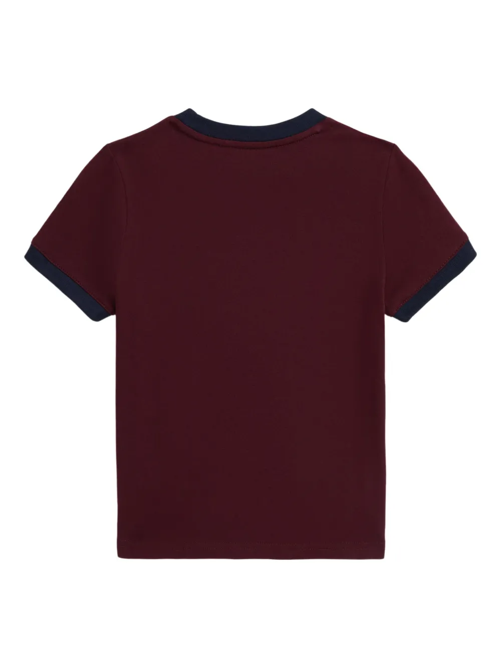 POLO RALPH LAUREN KIDS T-shirt met ronde hals en beerprint Rood