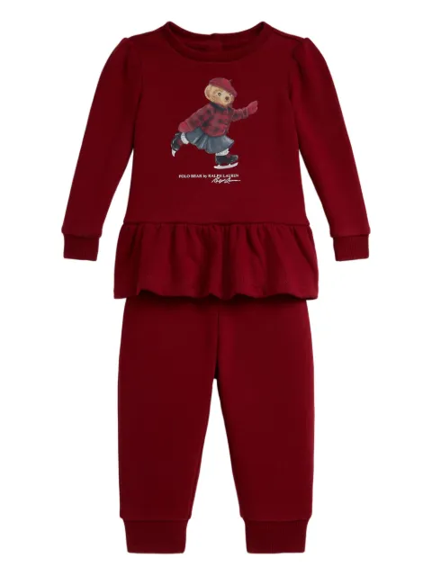 POLO RALPH LAUREN KIDS طقم بنطال 'بولو بير' للتزلج على الجليد