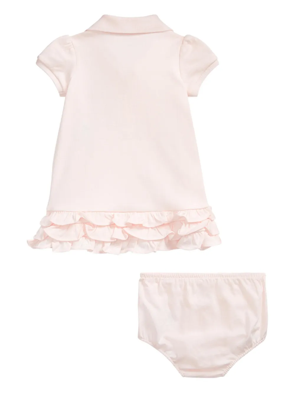 POLO RALPH LAUREN KIDS Polojurk set met ruches - Roze