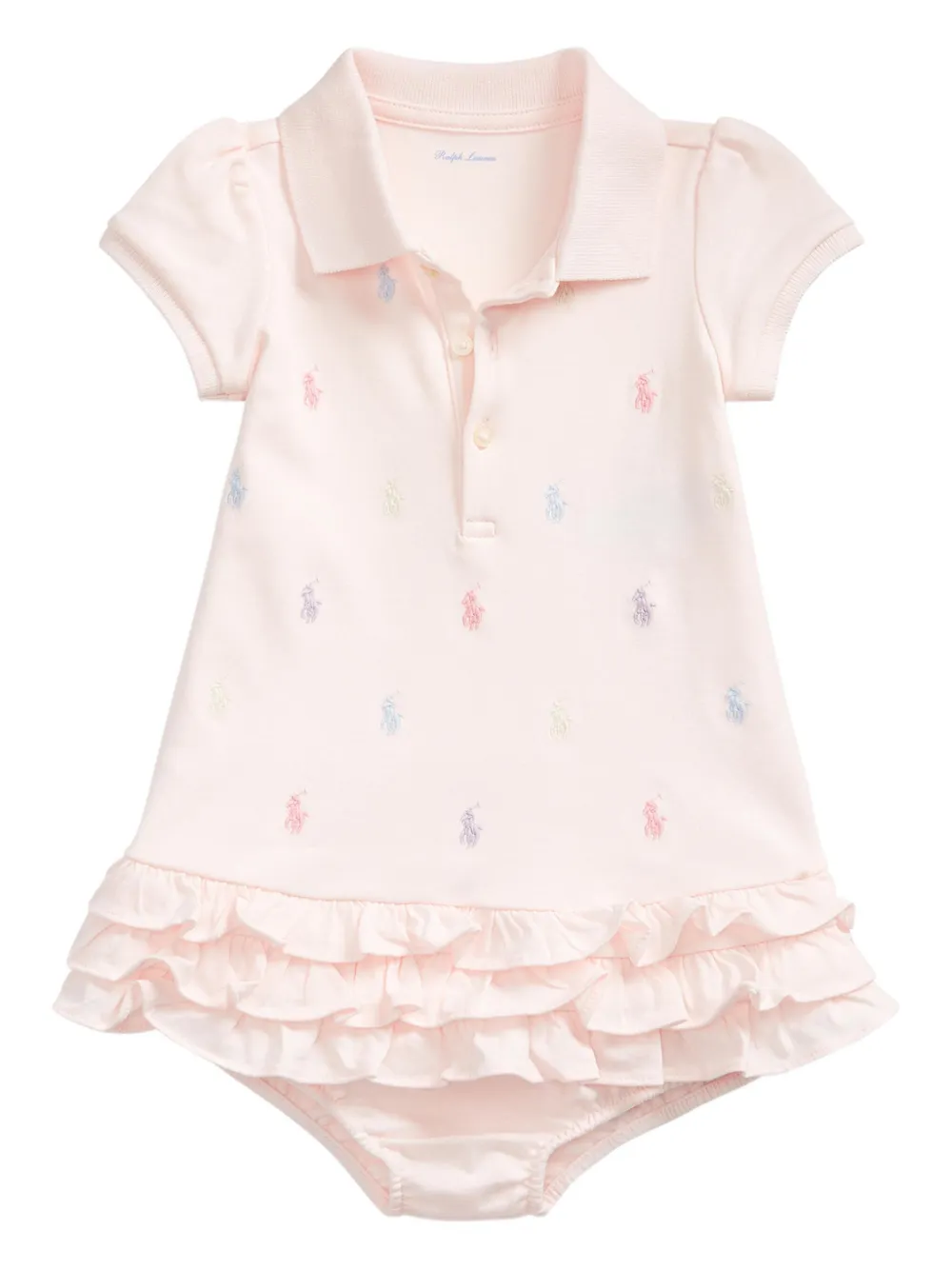 POLO RALPH LAUREN KIDS Polojurk set met ruches Roze