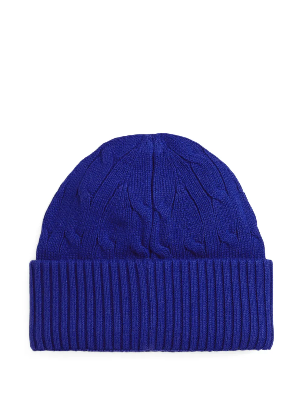 POLO RALPH LAUREN KIDS Kabelgebreide muts Blauw