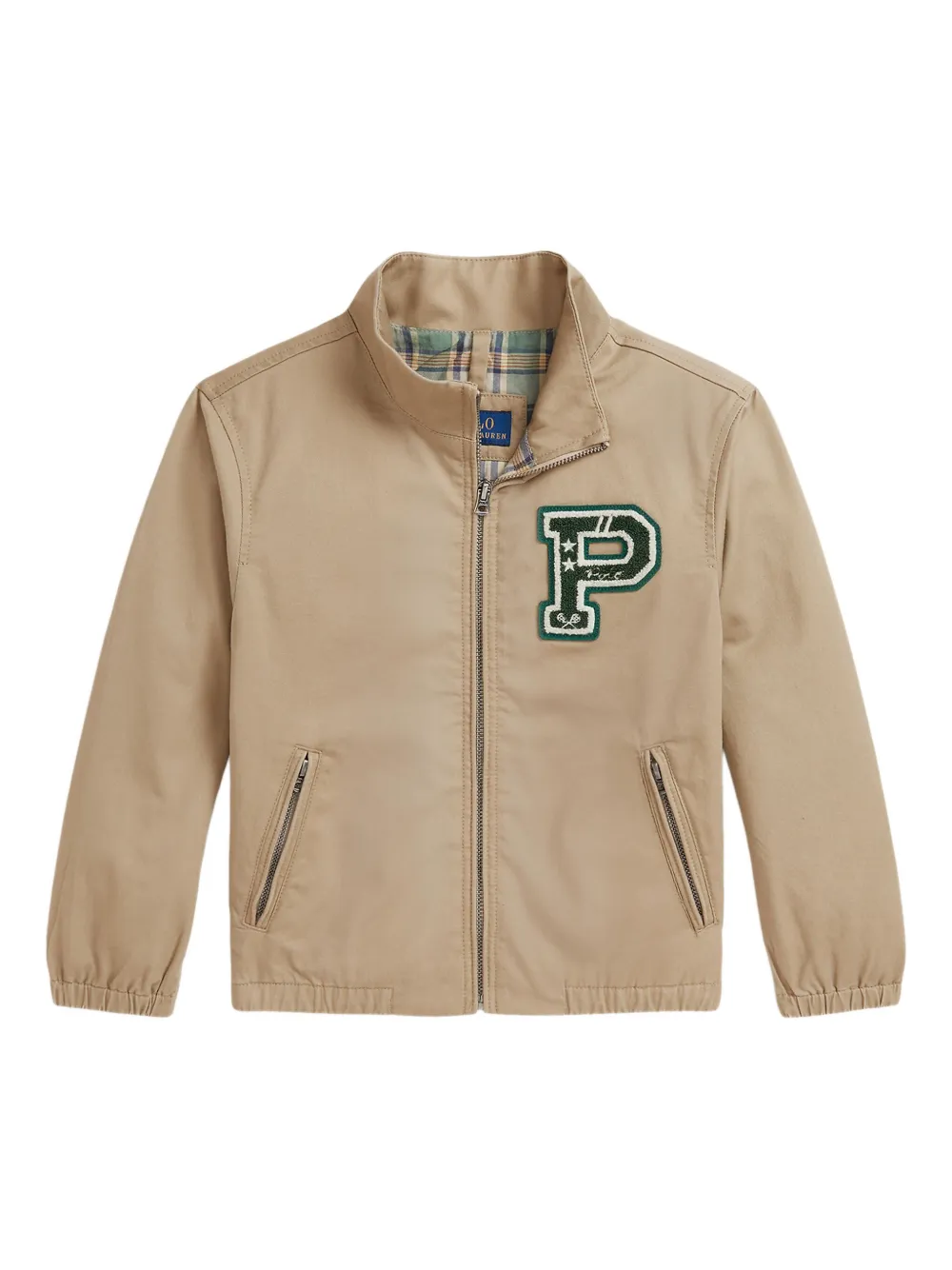 POLO RALPH LAUREN KIDS patch-embroidered windbreaker - ニュートラル POLO RALPH LAUREN KIDS patch-embroidered windbreaker - ニュートラル