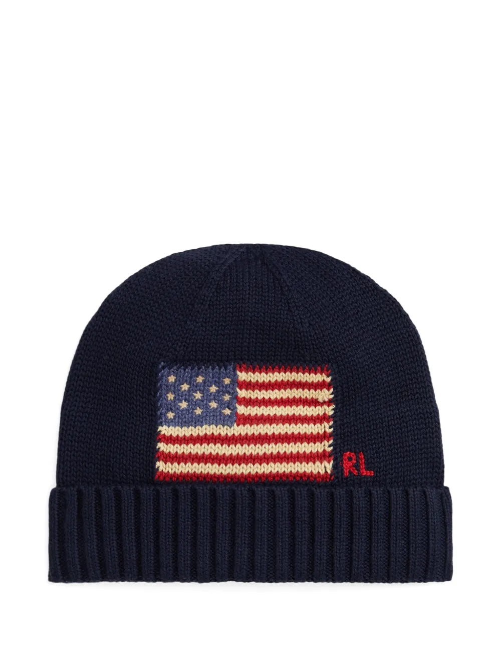 POLO RALPH LAUREN KIDS リブビーニー - ブルー POLO RALPH LAUREN KIDS リブビーニー - ブルー