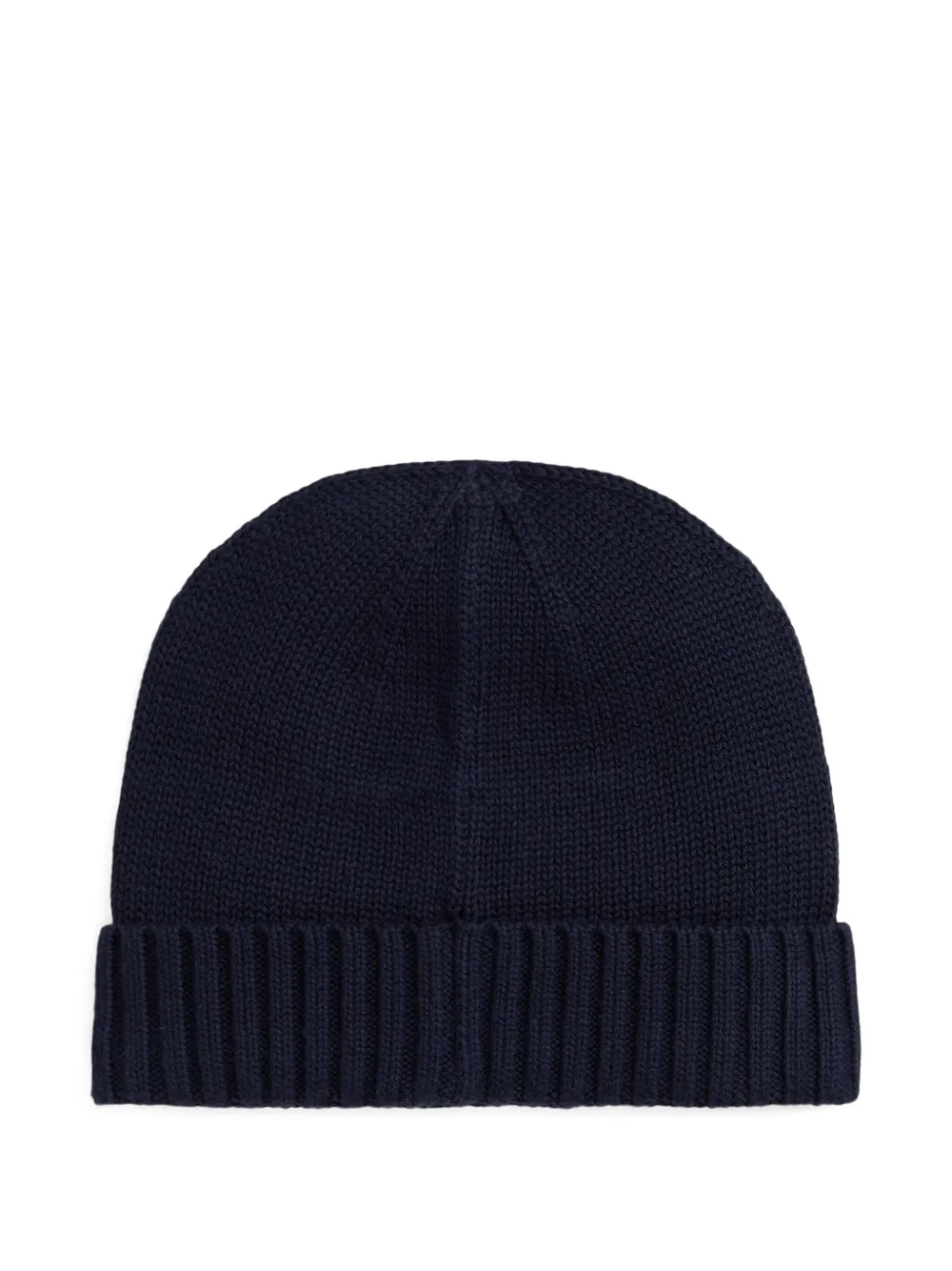 POLO RALPH LAUREN KIDS Geribbelde muts met geborduurde vlag Blauw