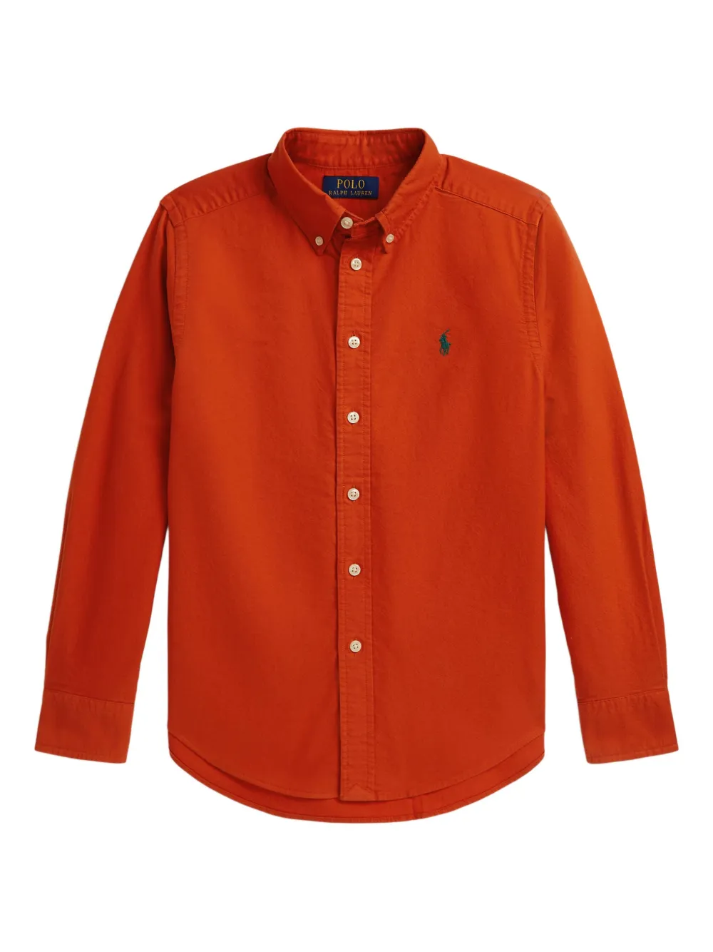 POLO RALPH LAUREN KIDS Oxford cotton shirt Oranje