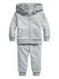 POLO RALPH LAUREN KIDS hooded zip-up tracksuit - Grey