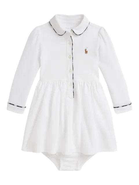 POLO RALPH LAUREN KIDS collared long-sleeve dress set