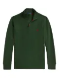 POLO RALPH LAUREN KIDS ribbed-knit half-zip pullover - Green