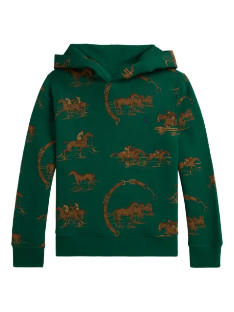 POLO RALPH LAUREN KIDS Moletom de capuz com estampa