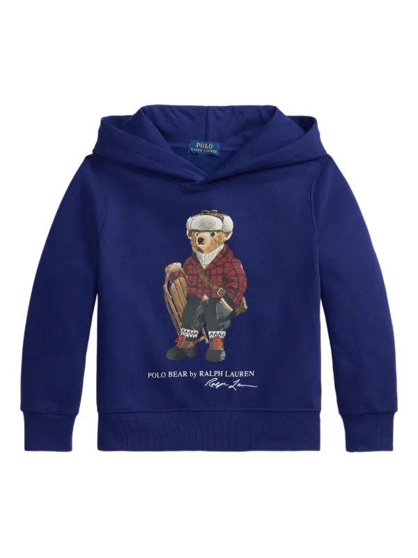 POLO RALPH LAUREN KIDS グラフィック パーカー | ブルー | FARFETCH JP