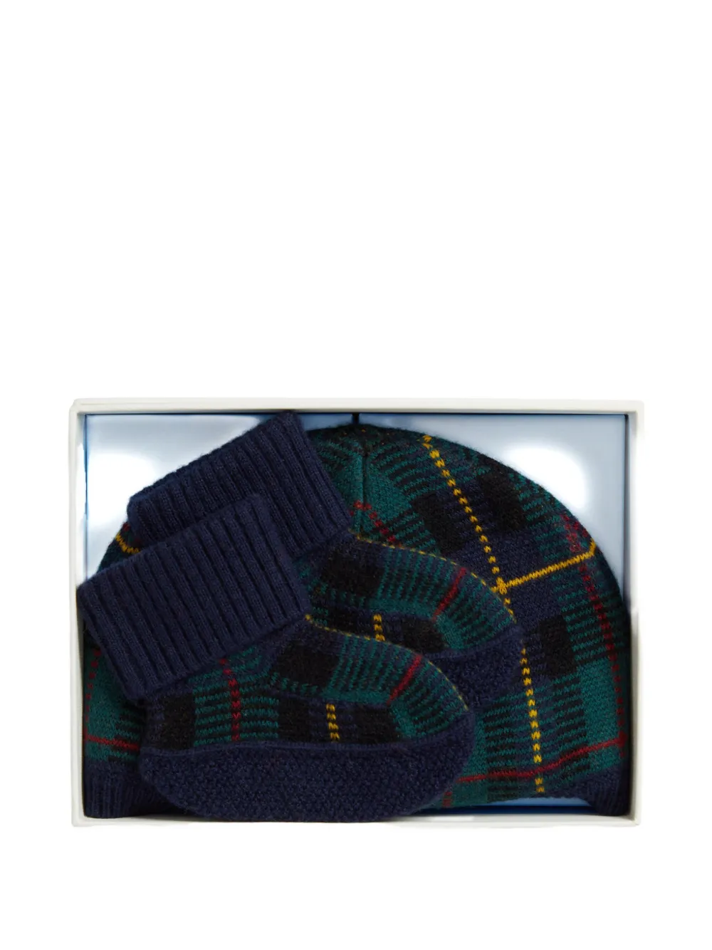 POLO RALPH LAUREN KIDS Accessoire set met tartan ruit Blauw