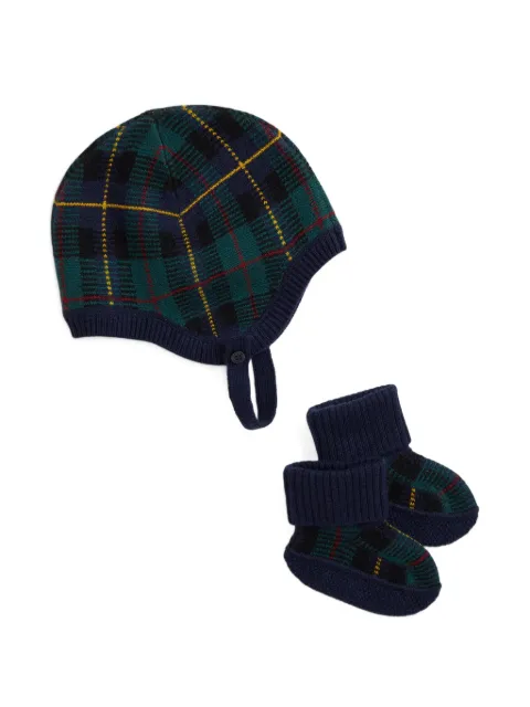 POLO RALPH LAUREN KIDS tartan-check accessory set