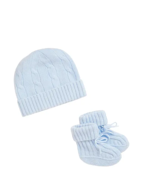 POLO RALPH LAUREN KIDS cable-knit accessory set
