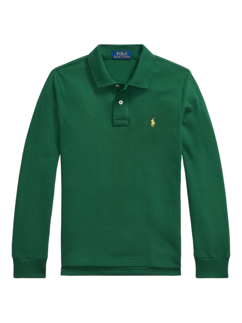 POLO RALPH LAUREN KIDS long-sleeve polo top Groen