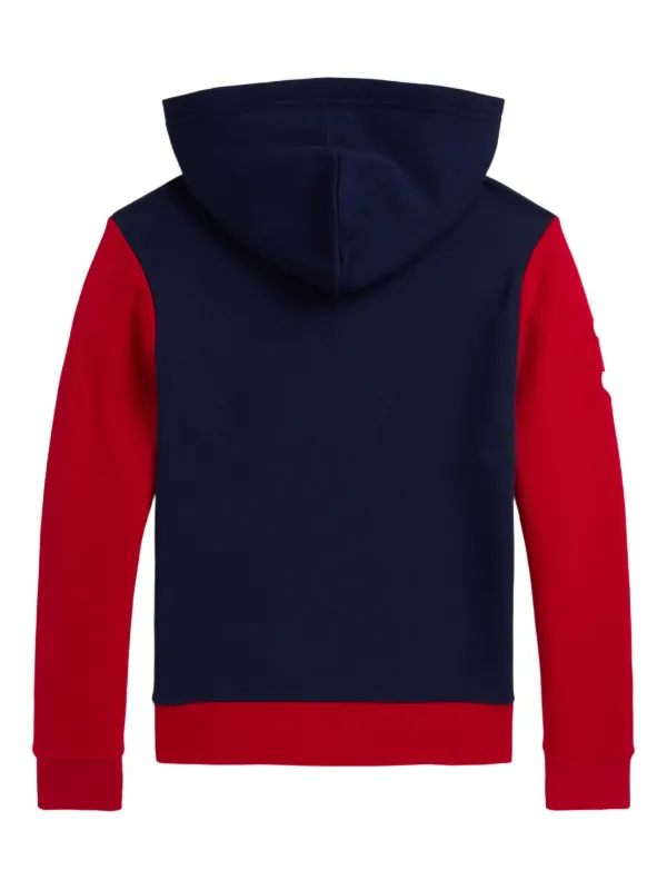 POLO RALPH LAUREN KIDS カラーブロック パーカー | レッド | FARFETCH JP