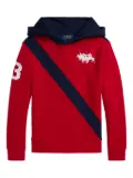 POLO RALPH LAUREN KIDS colour-blocked hoodie - Red