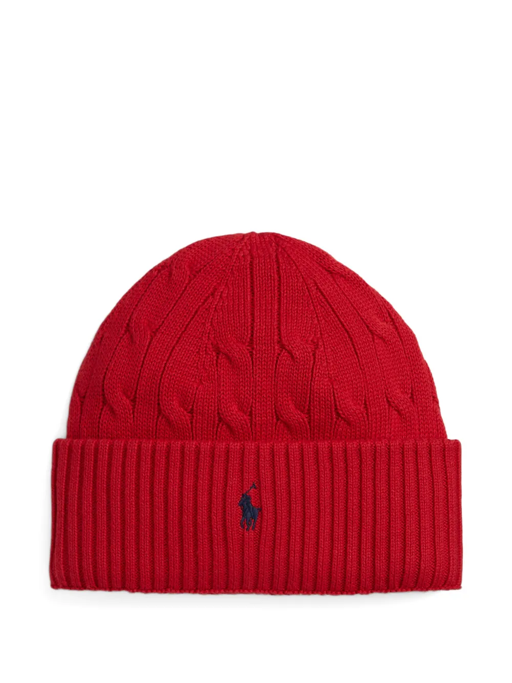 POLO RALPH LAUREN KIDS ケーブルニット ビーニー - レッド POLO RALPH LAUREN KIDS ケーブルニット ビーニー - レッド