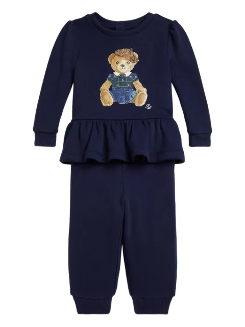 POLO RALPH LAUREN KIDS traje deportivo con motivo Teddy Bear