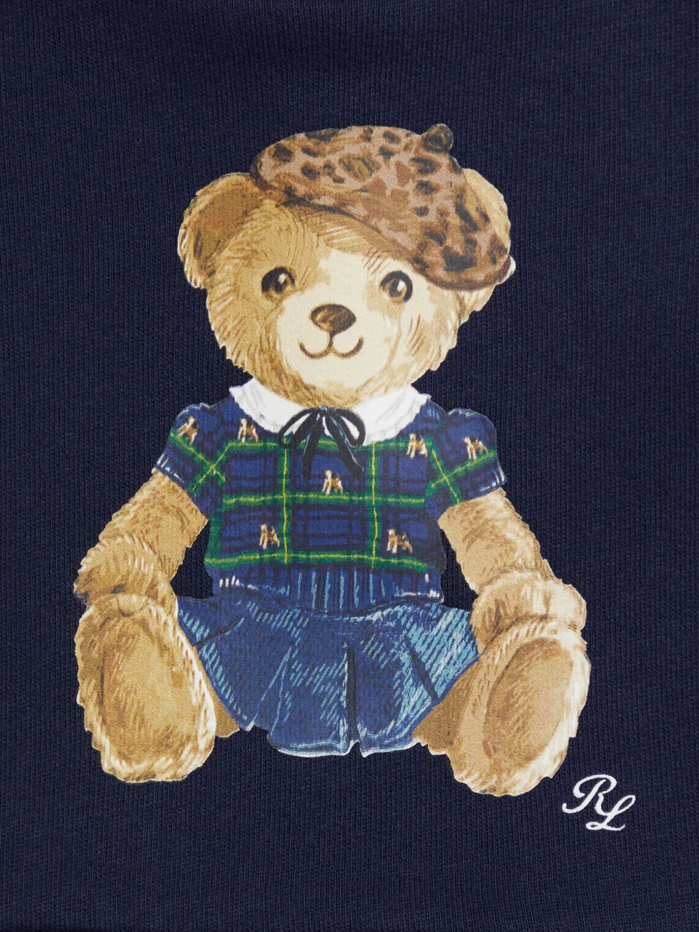 POLO RALPH LAUREN KIDS Trainingspak met teddybeerprint en ruches Blauw