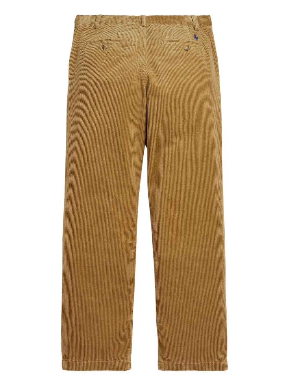 POLO RALPH LAUREN KIDS Ribfluwelen chino met platte voorkant Bruin