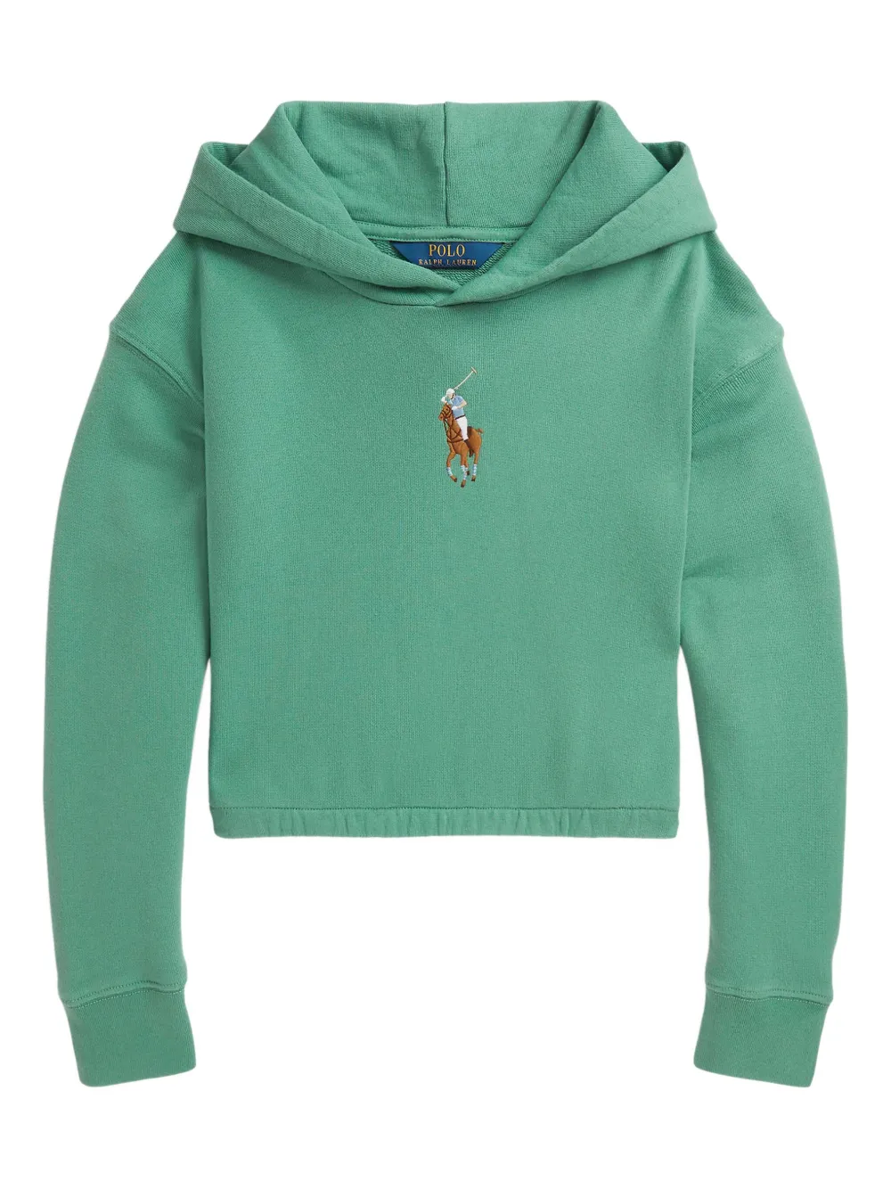 POLO RALPH LAUREN KIDS Polo Pony-motif hoodie - グリーン POLO RALPH LAUREN KIDS Polo Pony-motif hoodie - グリーン