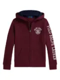 POLO RALPH LAUREN KIDS logo full-zip hoodie - Red