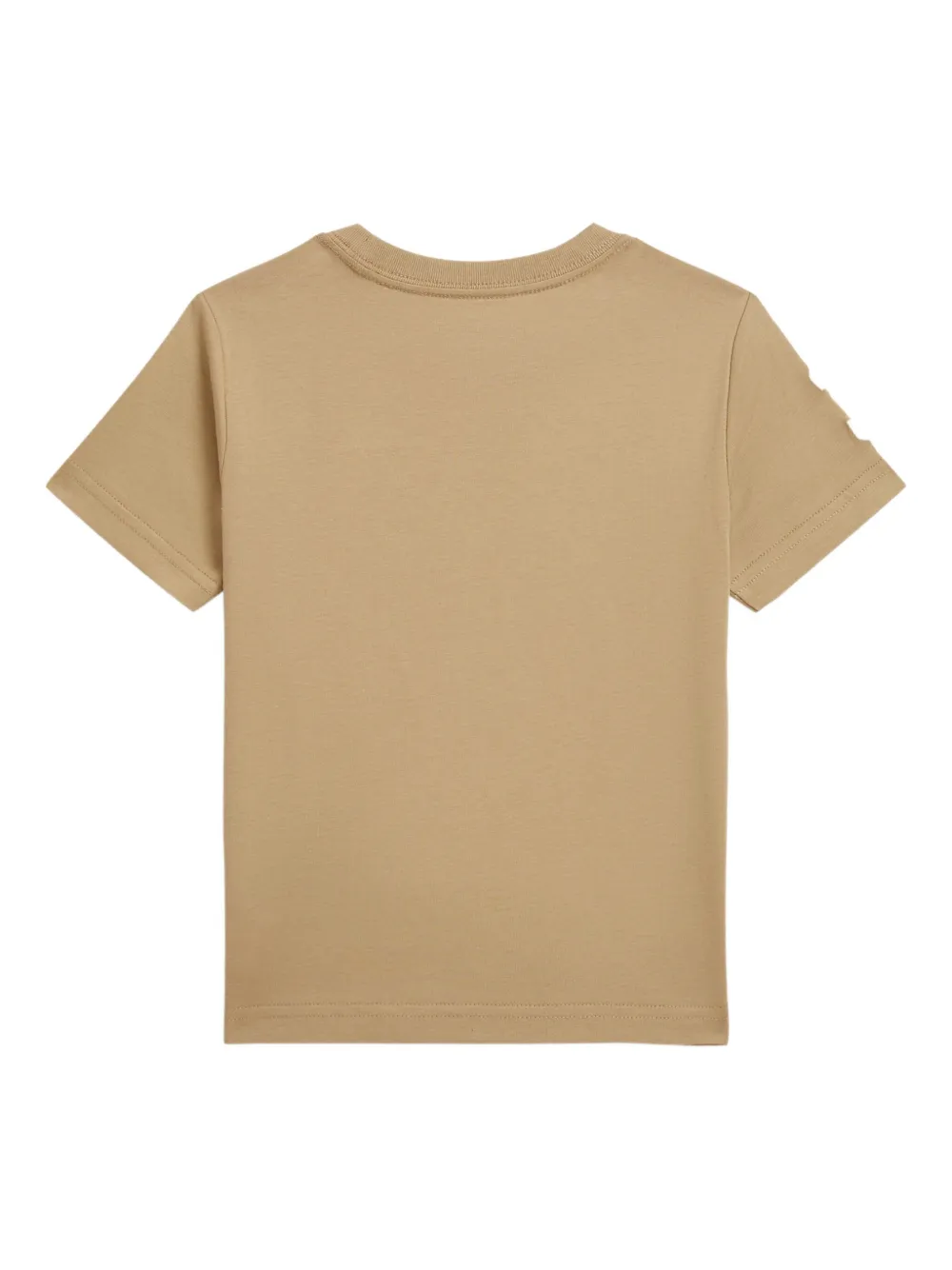 POLO RALPH LAUREN KIDS number-embroidered jersey T-shirt Beige
