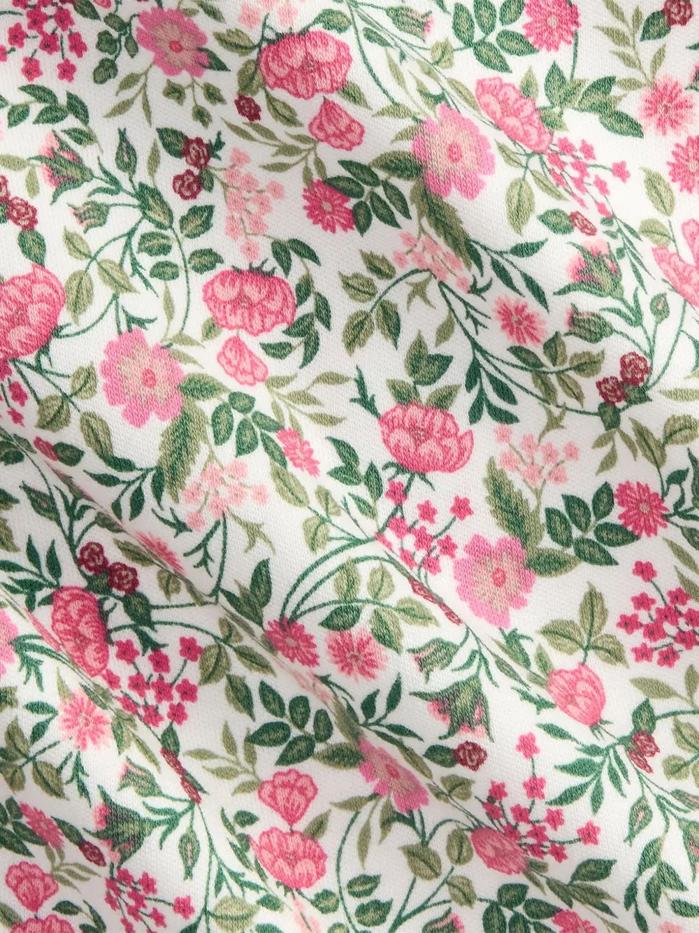 POLO RALPH LAUREN KIDS Jurk en broekje met bloemenprint en ruches Wit