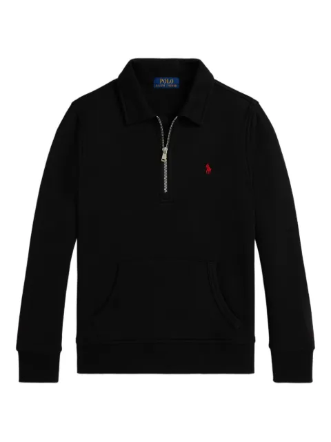 POLO RALPH LAUREN KIDS fleece zip-neck jumper