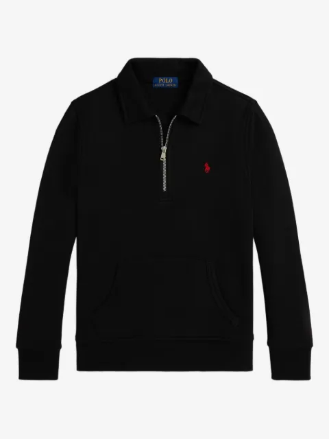 POLO RALPH LAUREN KIDS fleece zip-neck jumper