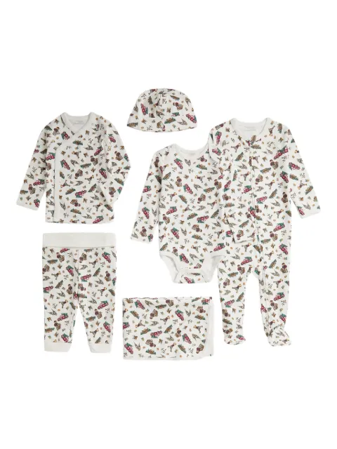 POLO RALPH LAUREN KIDS bear-print gift set (set of six)