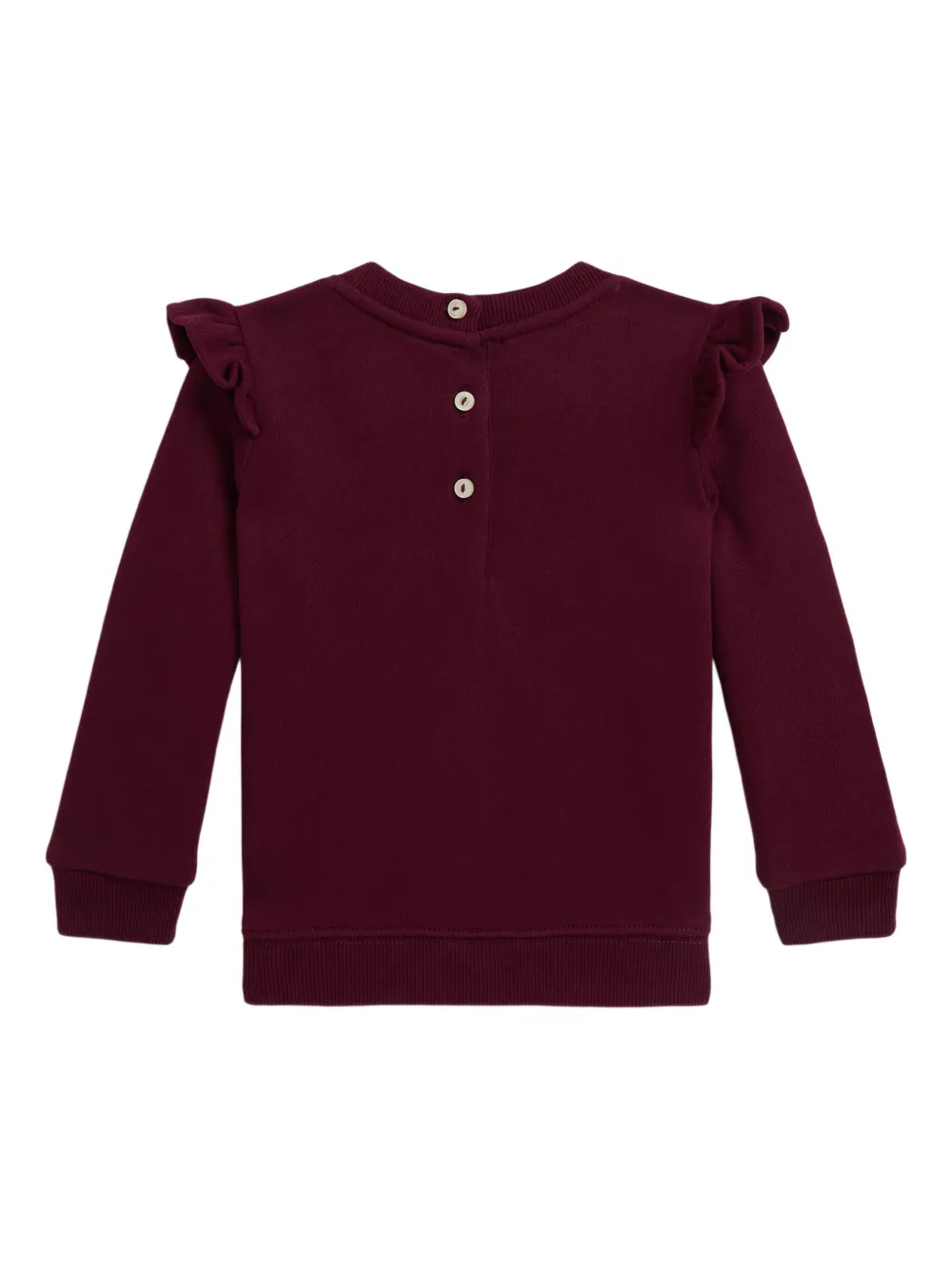 POLO RALPH LAUREN KIDS Sweater met ruche afwerking Rood