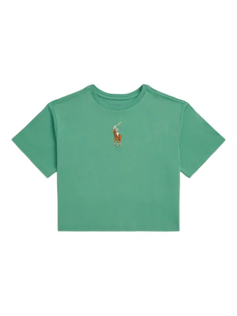POLO RALPH LAUREN KIDS تيشيرت قصير مطرز بشعار الماركة