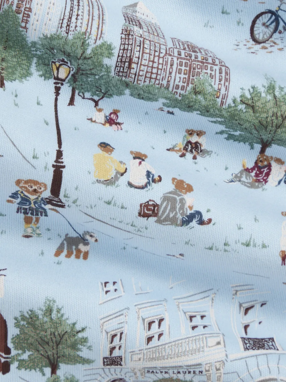 POLO RALPH LAUREN KIDS Pyjama met lange mouwen en print Blauw