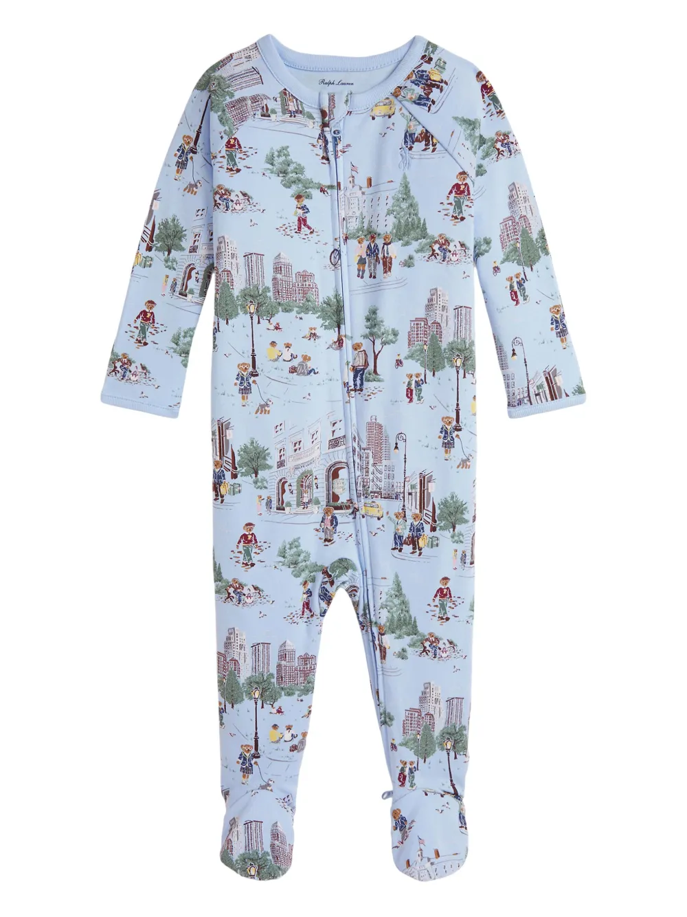 POLO RALPH LAUREN KIDS illustrated long-sleeve pajamas | Blue | Image 1