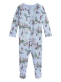 POLO RALPH LAUREN KIDS illustrated long-sleeve pajamas - Blue