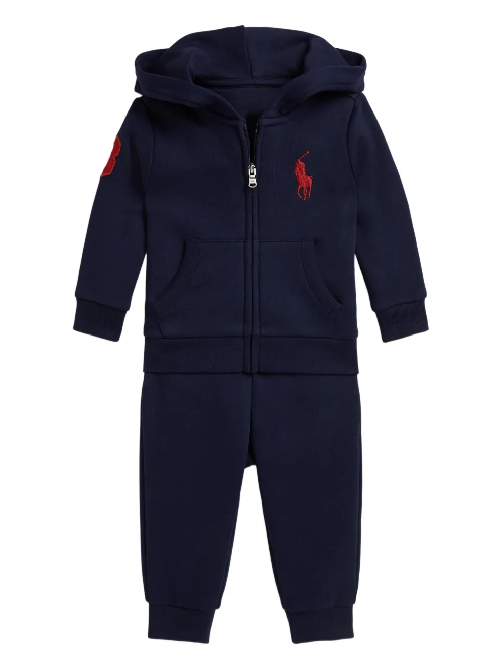 POLO RALPH LAUREN KIDS hooded fleece tracksuit | Blue | Image 1