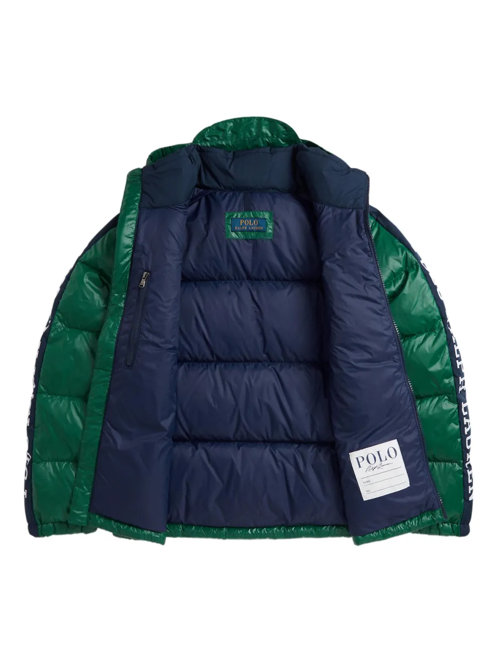 POLO RALPH LAUREN KIDS Donsjack met capuchon en logo Groen