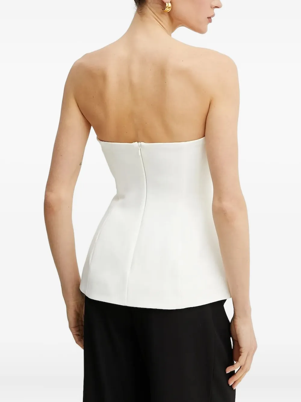 Bardot Strapless top - Wit